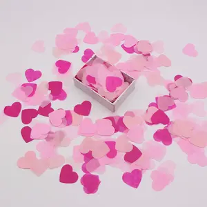 Cross-border Hot Sale Party Spreading Flowers 10g Mixed Color Love Peach Hearts Paper Balloons Filling Confetti