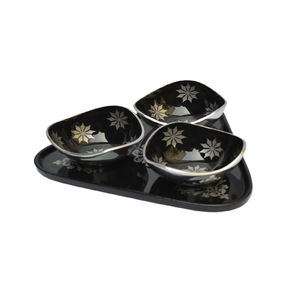 Best Theme Design <b>Sweets</b> Bowl With Standard Quality Enamel Finishing Design Solid Metal Snack Bowl Tray Together - Product Image 5