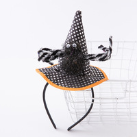 Haiwin — casquette déguisement pour Halloween, sorcellerie, avec bandeau, chapeau et couvre-chef bon marché, pour fête costumée