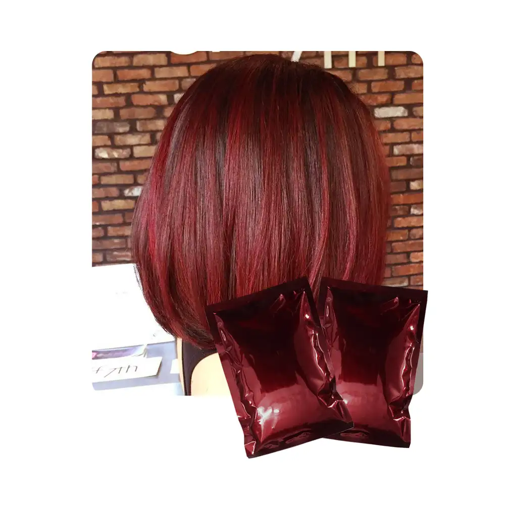Ecocert certificado atacado fabricante natural vinho henna cor do cabelo em pó 100 gramas vermelho