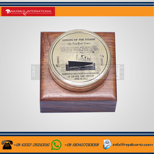 Boussole nautique vintage en laiton de qualité supérieure avec boîte en bois, boussole de poche magnétique directionnelle, cadeau marin - Product Image 3