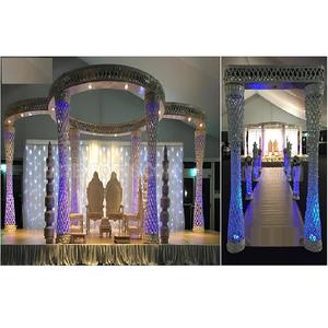 Stunning Blueberry Themed <b>Wedding</b> Mandap Buy Crystal Mandap for Exclusive <b>Weddings</b> Western Diamond Palazzo Pillar <b>Wedding</b> Mandap - Product Image 1