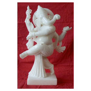 Mármol Señor Ganesha bailando Murti - Product Image 1