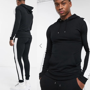 Ropa de punto de algodón para hombre, conjunto de pista para correr a la moda, de alta calidad, con logotipo personalizado, nuevo diseño, trajes para trotar - Product Image 2