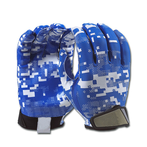 Gants de football américain Pinco Sports pour receveurs, couleur personnalisée, motif uni, cuir/néoprène, logo personnalisé, tenue d'équipe HRS-459 - Product Image 3