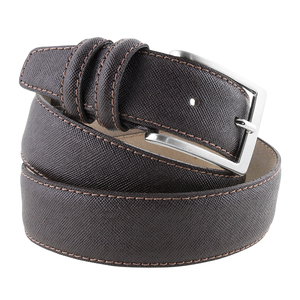 Di alta qualità elegante Designer di lusso marrone di 3.5cm di larghezza Jeans da uomo di vera pelle di mucca cintura in pelle italiana - Product Image 1