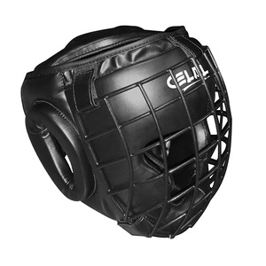 Protector de cabeza de boxeo de cuero genuino, protector de cabeza de cuero de vaca, adecuado para boxeo MMA, equipo de cabeza protector - Product Image 4