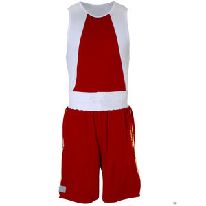 Uniforme de Artes Marciales Profesional para Entrenamiento y Competencia de Boxeo, Ligero, Sin Mangas, de Secado Rápido, Lavado, Estándar Internacional - Product Image 4