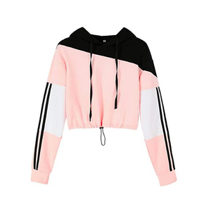 Sudadera corta con capucha para mujer, ropa para entrenamiento, venta al por mayor - Product Image 1