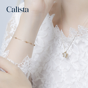Pulsera de cadena de oro amarillo sólido de 10K de moda para mujer Pulsera de diseñadores con estilo para regalo al por mayor - Product Image 6