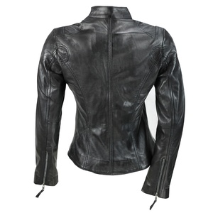 Faux Leather <b>Jacket</b> for Women Hooded Moto <b>Biker</b> <b>Jacket</b> Full Zip Pleated Overcoat Casual Coat Warm Tops - Product Image 6