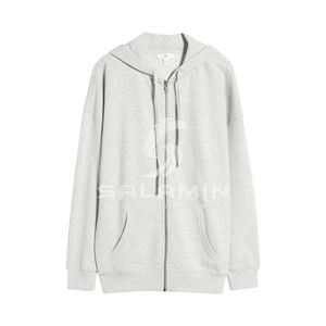 Nouvelle Arrivée Vente en Gros Printemps Hiver Sweat-shirts à Capuche Coupe-Vent en Polaire Décontractés et Oversize avec Fermeture Éclair Frontale et Logo Personnalisé pour Femmes - Product Image 5