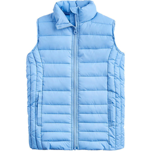 Gilet en duvet léger et rembourré avec fermeture éclair complète, sans manches - Product Image 3