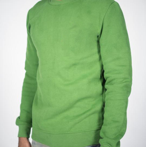Sweat-shirt à col rond pour homme, coupe longue, coupe-vent, en molleton de coton et polyester 400 g/m², motif uni, personnalisable avec logo - Product Image 5