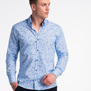 Vente en gros pas cher vente chaude livraison gratuite dernière conception nouvelle mode avec manches longues chemises pour hommes - Product Image 1