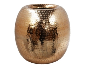 Florero de Metal martillado, jarrones de boda, diseño nórdico, pulido, dorado, bronce, estilo moderno, para suelo alto, decorativo - Product Image 5