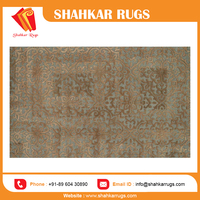 Tapis d'intérieur modernes de qualité supérieure, 100% laine, tuftés à la main, AJ-01 Mist Camel, poils pelucheux, antidérapants, adaptés aux animaux domestiques