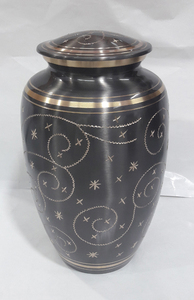 Classique Pweter Croix En Laiton Crémation Urne pour cendres urnes funéraires - Product Image 2