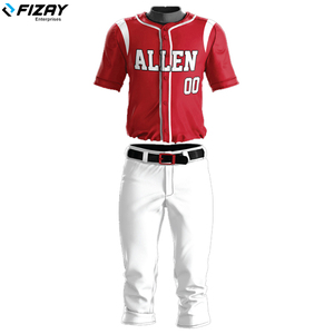 Fizay ชุดกีฬาชุดเบสบอลและซอฟต์บอลระบายอากาศได้ดีดีไซน์ใหม่ - Product Image 2