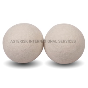 Asterisk-boules à linge en laine de nouvelle-zélande, feutre fait à la main, doux en tissu naturel, 100% - Product Image 1