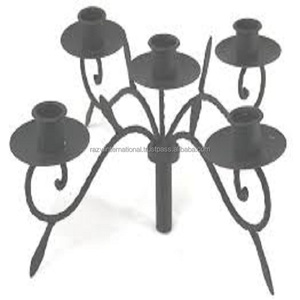 Chandelier de décoration de fête en métal de créateur Chandelier élégant Bougeoirs Lanternes Bocaux à bougies pour les occasions spéciales - Product Image 4