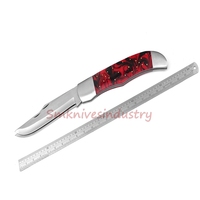Couteau pliant artisanal en acier J2 de 22 pouces - Personnalisable OEM, multifonctionnel pour le camping, manche en Micarta, dureté 58-60HRC, 3,0 mm