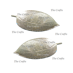 Plat de service à feuilles de qualité supérieure en aluminium couleur or servant des fruits secs et des noix pour un usage hôtelier de mariage - Product Image 6