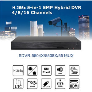 XVR Híbrido de Alta Calidad de 16 Canales y 5MP H.265x con Almacenamiento de 2 Discos Duros y Grabación de Audio - Product Image 3