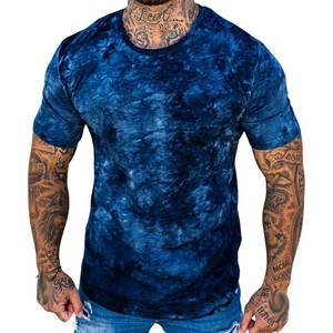 เสื้อยืดผ้าฝ้ายสำหรับผู้ชายเสื้อมัดย้อมสำหรับผู้ชาย2025ผลิตตามสั่ง - Product Image 1