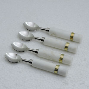 Mango impreso esmaltado y cuchara de té de acero inoxidable, Juego de 4 piezas para juego de cubiertos al por mayor, juegos de vajilla, gran oferta - Product Image 6