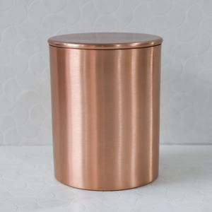 Vaso y contenedor de vela chapados en cobre, tarro de vela de cera de soja de Metal para decoración del hogar para hacer velas por HHO - Product Image 6