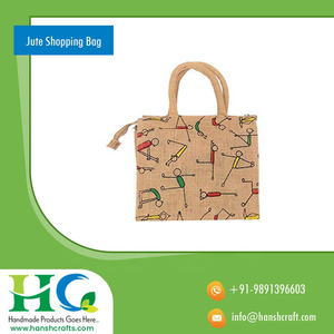 Best Quality Handmade Jute Bag Decorative Multipurpose <b>Lunch</b> Bag with Zip Trending Design by Indian Supplier for Promotions - Product Image 6