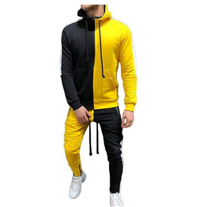Survêtement de fitness unisexe de haute qualité sur mesure taille XL survêtement à blocs de couleurs pour hommes saison d'hiver Logo Plus Options pas cher - Product Image 4