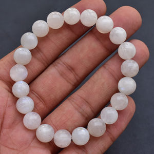 Cuentas de piedras preciosas de arcoíris, 6,7,8mm, piedra lunar, joyería, hilo de piedra Natural, cuentas sueltas - Product Image 1