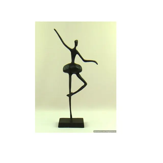 Танцующая металлическая статуя, лучшее качество, оптовая продажа, черный цвет, женская дизайнерская скульптура