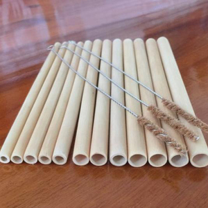 Bamboo straw for bar with customized engraved logo, bamboo fiber straw, food safe bamboo craft from Vietnam - Product Image 2