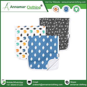 Tissu en mousseline de coton biologique 100% avec étiquette et emballage de logo privés personnalisés - Product Image 3