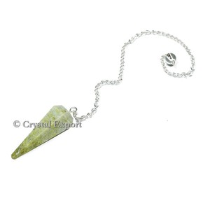 Pendentif en Agate Guérisseuse à 6 Facettes, Gravé et Sculpté, pour l'Amour et le Feng Shui - Product Image 1