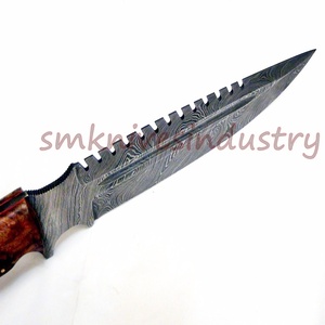 Xyj couteau à manche en bois naturel, fait à la main, Camping de plein air (smk1541) - Product Image 5