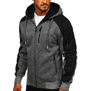 เสื้อฮู้ดซิปผู้ชายแบบกำหนดเองสำหรับฤดูหนาว สไตล์ฮิปฮอป แขนยาว ผ้าฟลีซ สีพื้น ย้อมสีธรรมชาติ เป็นมิตรกับสิ่งแวดล้อม กำหนดสีและขนาดได้ - Product Image 6