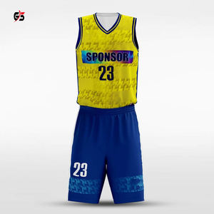 Uniformes de baloncesto sublimados Unisex, conjuntos de pantalones cortos de tela 100% poliéster personalizados, productos de servicio OEM de alta calidad - Product Image 4