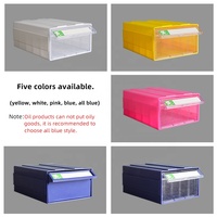 Nouvelle conception de tiroirs de rangement miniatures en plastique transparent réglables pour l'organisation de petites pièces