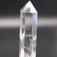 Baguette de guérison en cristal, pierre précieuse de Reiki, 1 pièce, pointe de Quartz transparent, Obelisk, acheter depuis N H AGATE, vente en gros