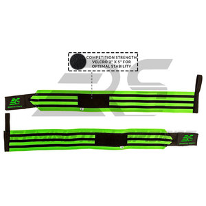 Bande élastique extensible de soutien de poignet d'haltérophilie de sport personnalisée sangle de gymnastique d'haltérophilie/enveloppes de poignet - Product Image 2