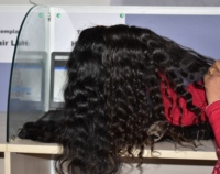 Extensions de cheveux 100% naturels Remy indiens ondulés couleur noire, double trame machine, pour femmes, vente en gros Tamil Nadu