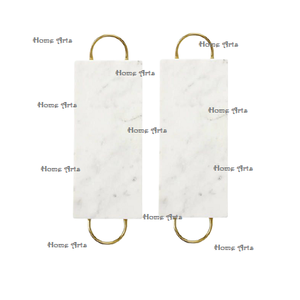 Marble White And Black Color Food Serving Tray With Deluxe Quality Rectangular Shape <b>Chocolates</b> Tray In Bulk - Product Image 3