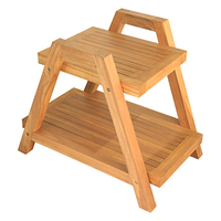 Bibliothèque en bois de teck, portable