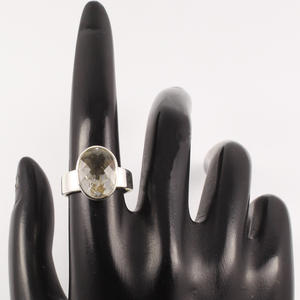 Anillos de cuarzo de cristal hechos a mano Anillo de Plata de Ley 925 Elija cualquier tamaño Fabricante 10x14mm Piedra preciosa ovalada - Product Image 6