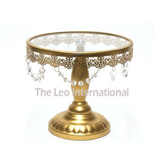 Support à gâteau en émail marron en forme de cœur, finition blanche, pour mariage, événements, décoration, accent de maison - Product Image 5