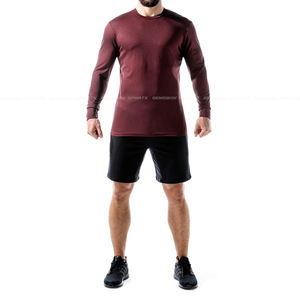 High Quality New Arrival Long Sleeve T- Shirt For Men Custom Gym Workout T-Shirt - Product Image 1